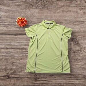 Women’s Tehama Green Short Sleeve Polo Golf Shirt Small